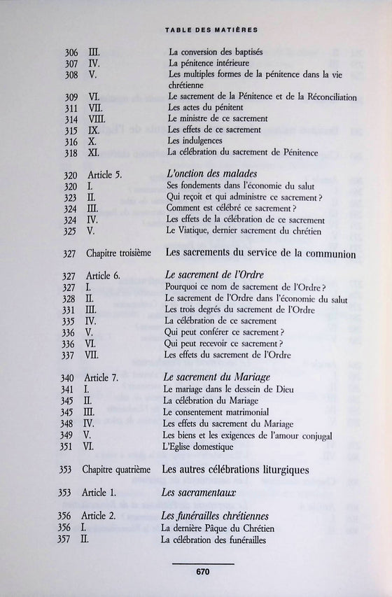 Catéchisme de l'église catholique