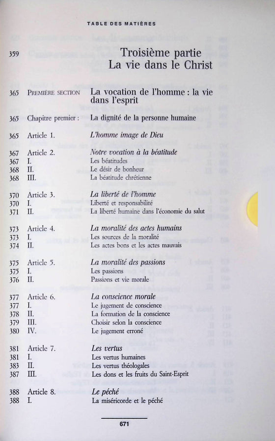 Catéchisme de l'église catholique