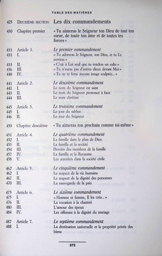 Catéchisme de l'église catholique