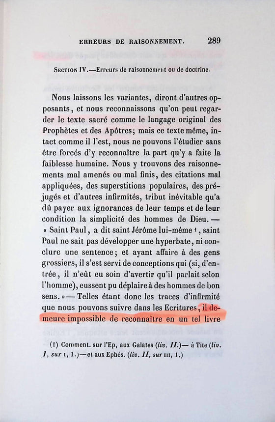 La pleine inspiration des Saintes Écritures ou Théopneustie (très surligné)