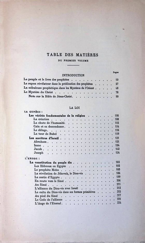 Les prophètes - Vol. 1 [WESTPHAL]