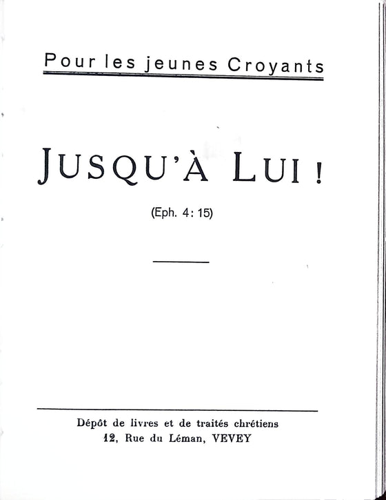 Jusqu'à Lui
