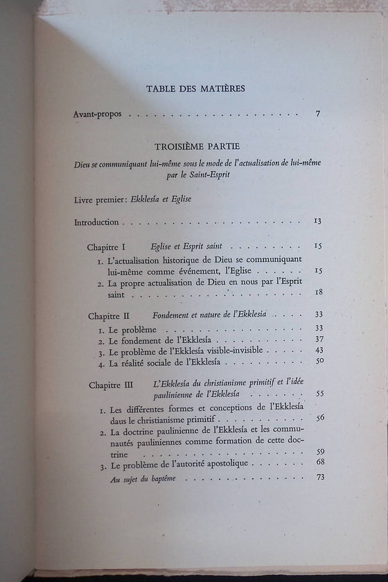 La doctrine chrétienne (De l'Eglise de la foi et de l'achèvement) - Tome 3