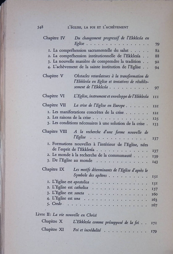 La doctrine chrétienne (De l'Eglise de la foi et de l'achèvement) - Tome 3