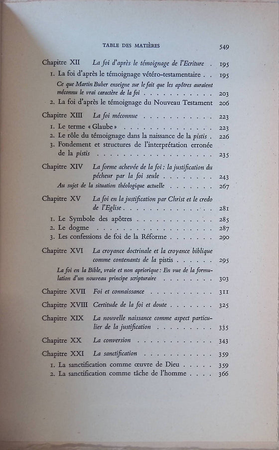 La doctrine chrétienne (De l'Eglise de la foi et de l'achèvement) - Tome 3