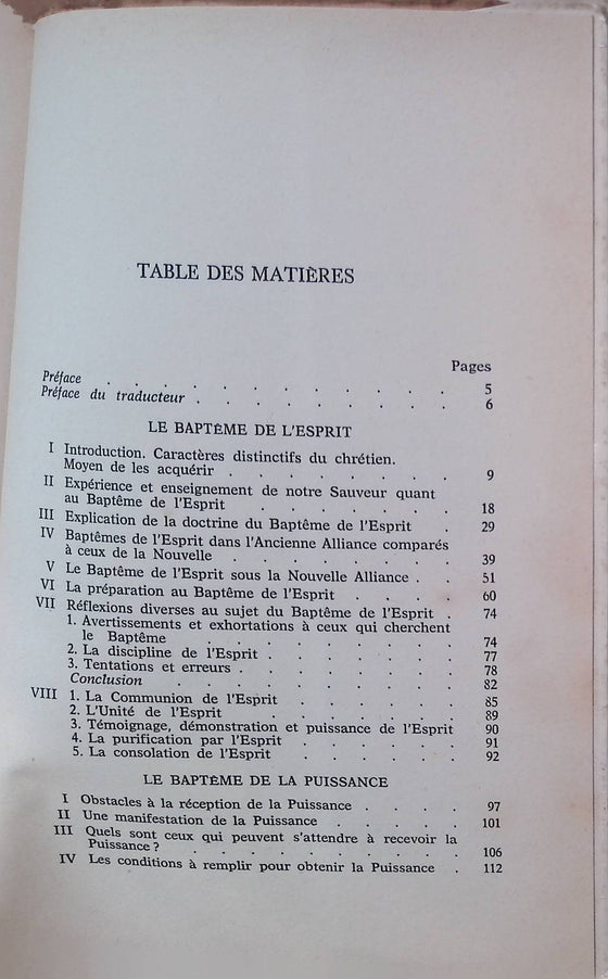 Baptême de l'esprit