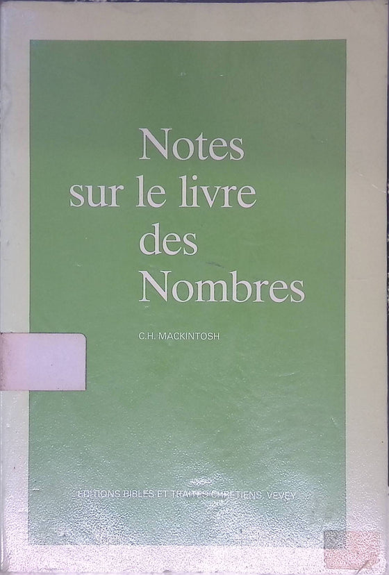 Notes sur le livre des nombres [VEVEY]