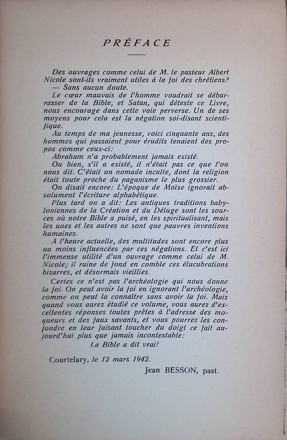 Au temps des patriarches