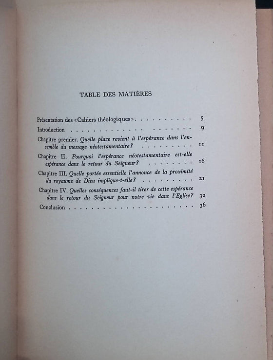 Le retour du Christ [CULLMANN]