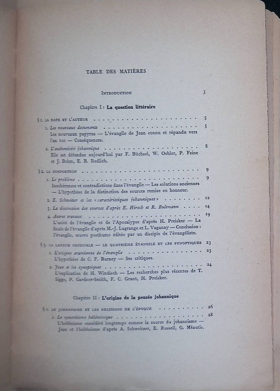 L'évangile de Jean [MENOUD]