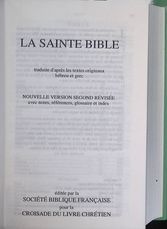 La Sainte Bible (colombe)
