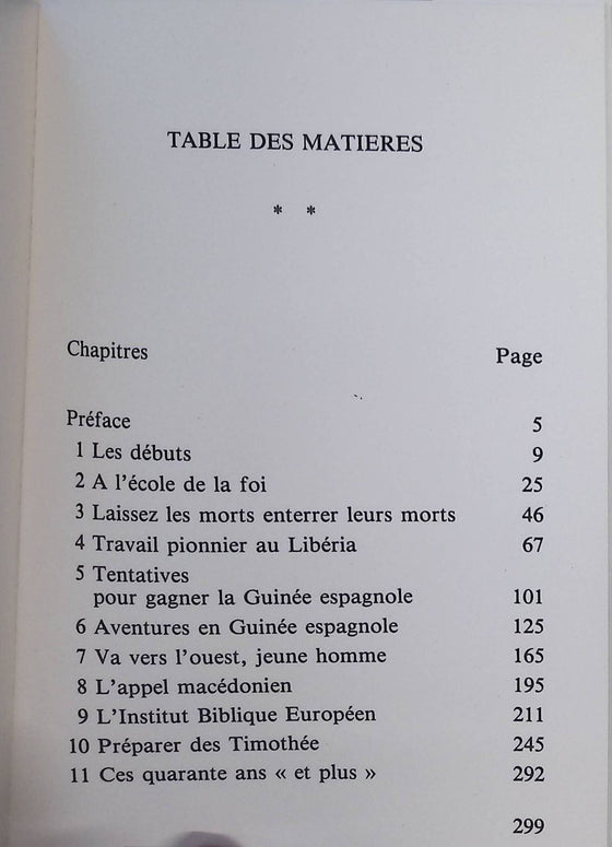 Quarante ans d'aventure avec Dieu (offre spéciale)