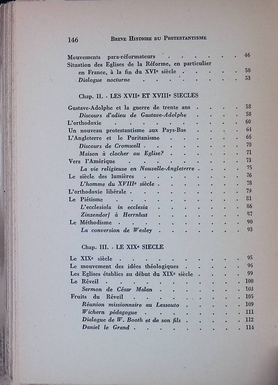 Brève Histoire du Protestantisme