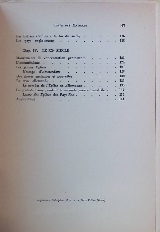 Brève Histoire du Protestantisme