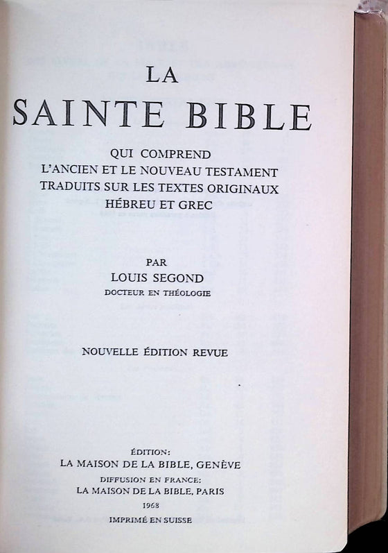 La sainte bible (1968)
