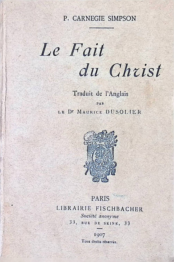Le fait du Christ