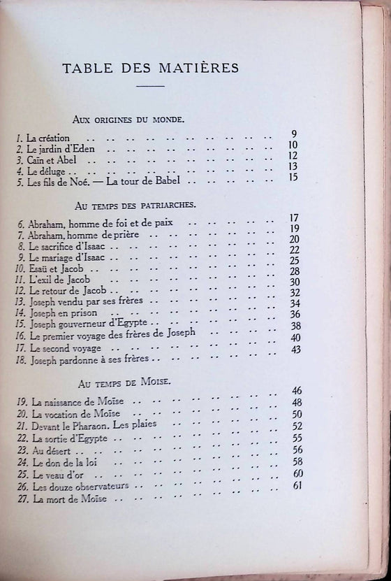 Récits de l'Ancien Testament