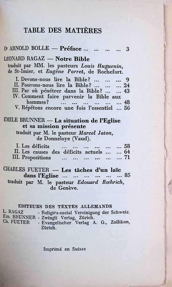 Redressements : voix de la Suisse alémanique