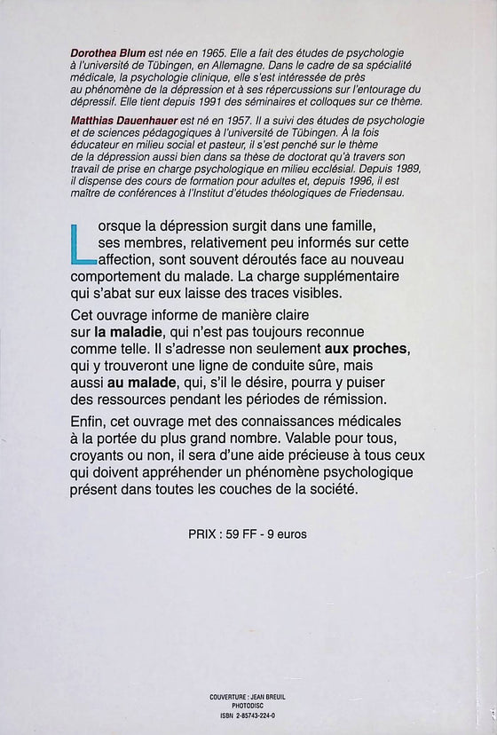 Face à la dépression : les proches et le malade