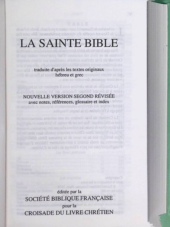 La Sainte Bible