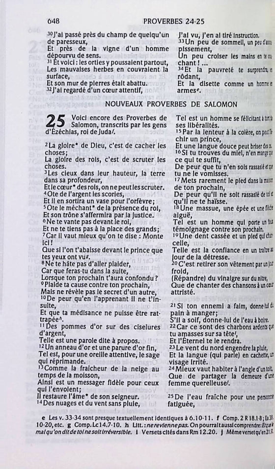 La Sainte Bible