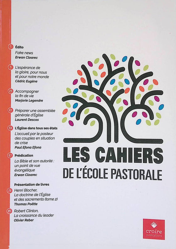 Les cahiers de l'ecole pastorale - 134