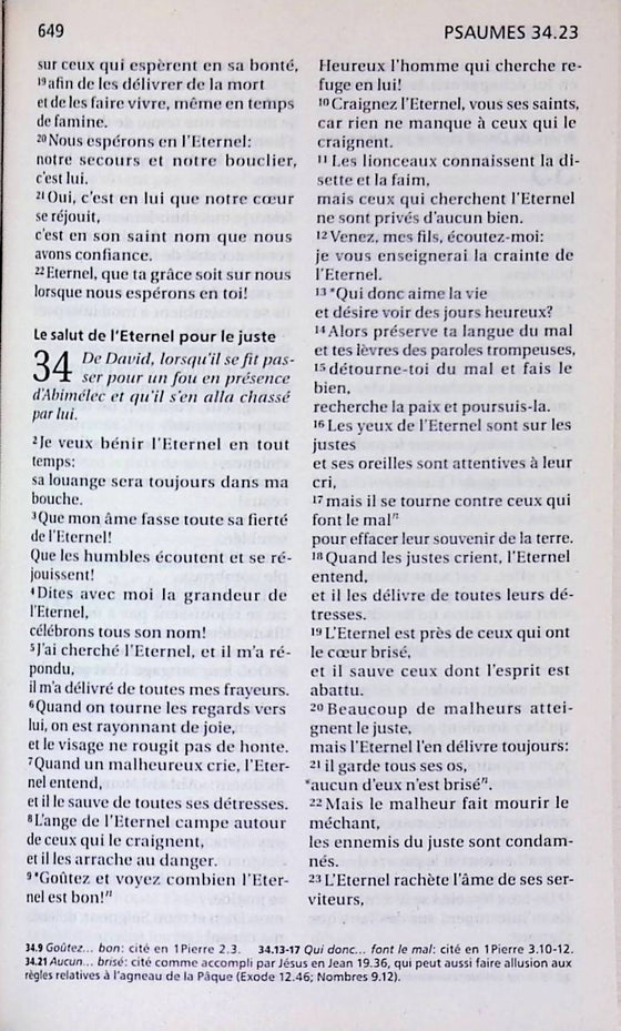 La Bible : l'original, avec les mots d'aujoud'hui