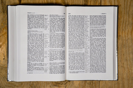 Bible d´étude NEG avec parallèles Grise noire rigide