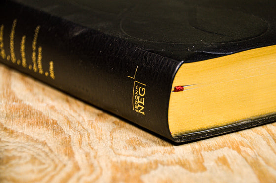 Bible d´étude NEG avec parallèles Noire souple Tranche dorée avec onglets