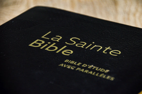 Bible d´étude NEG avec parallèles Noire souple Tranche dorée avec onglets