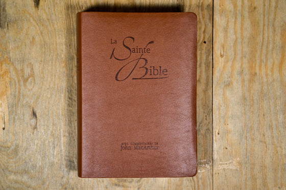 Bible d’étude NEG MacArthur Marron souple