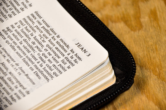 Bible NEG poche Noire semi-rigide avec zip