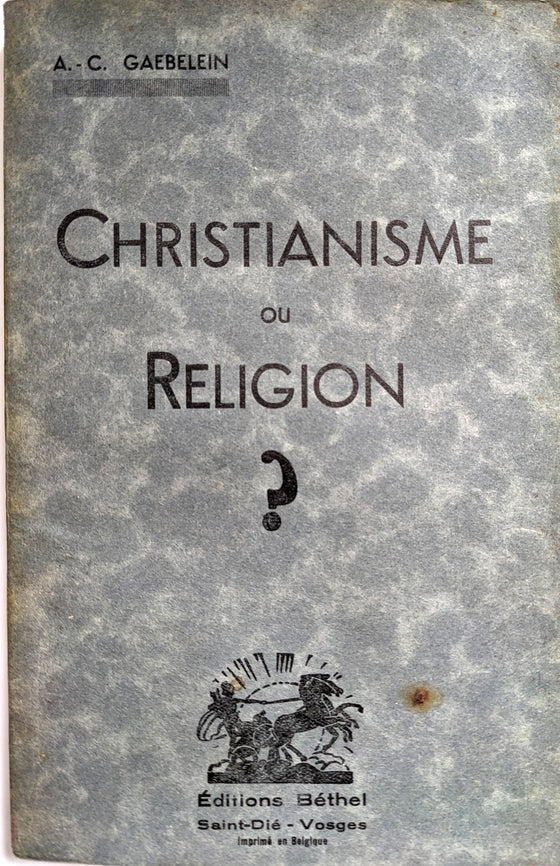 Christianisme ou Religion ?