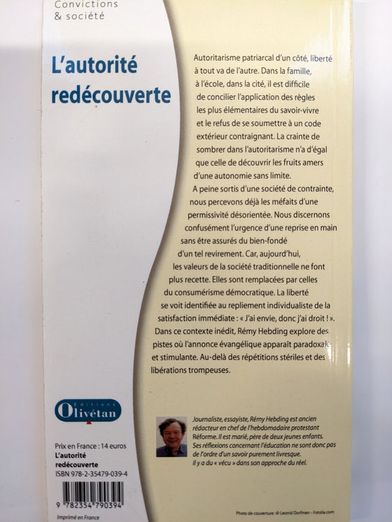 L'autorité redécouverte : La vertu des interdits