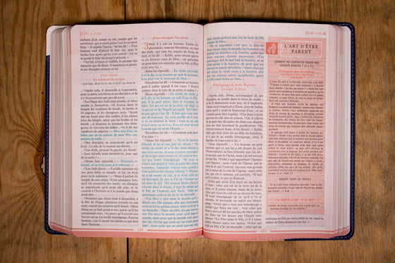 Bible Segond 1910 Femmes à son écoute Bleue rose blanche souple