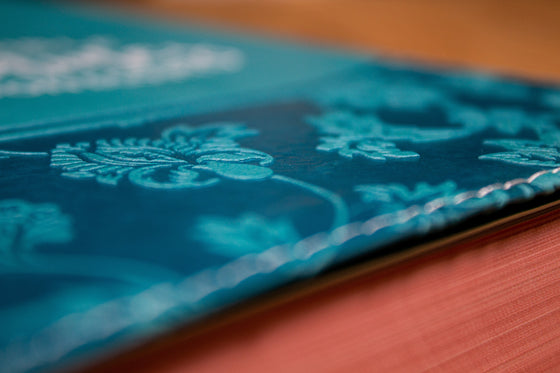 Bible Segond 1910 Femmes à son écoute Turquoise souple avec relief fleurs
