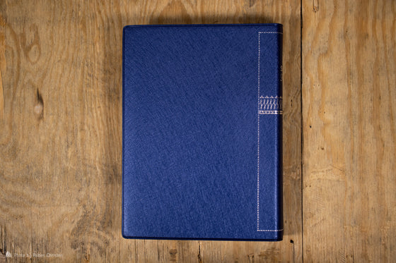 Bible Segond 1910 gros caractères bleue vinyle souple