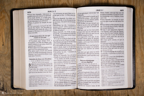 Bible Segond 1910 gros caractères noire