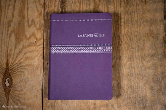 Bible Segond 1910 gros caractères parme