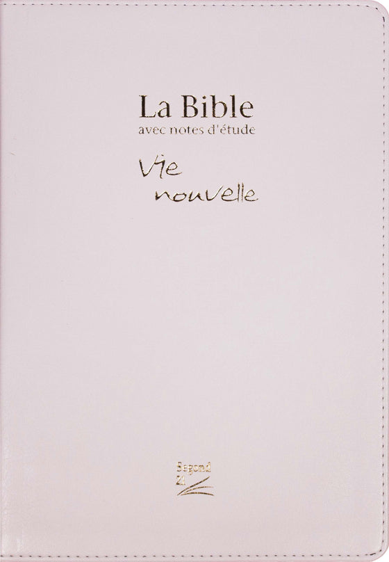 Bible d´étude Vie Nouvelle Segond 21 Blanche rigide Tranche dorée