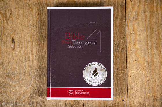 Bible d'étude Thompson Segond 21 sélection Marron rigide