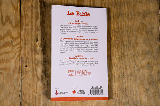 Bible Segond 21 blanche souple en papier recyclé