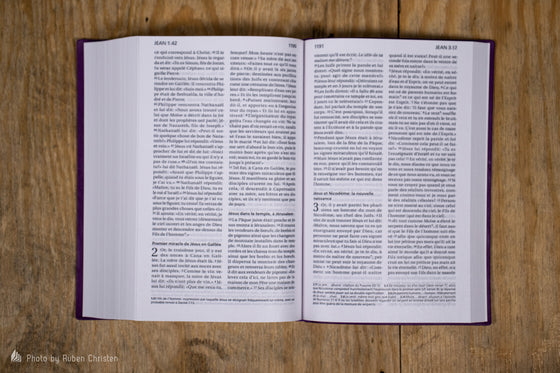 Bible Segond 21 compacte Vivella violet souple