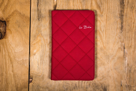 Bible Segond 21 slim Rouge souple matelassée avec zip