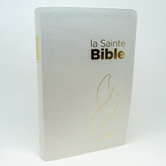 Bible NEG compacte souple Toilée blanche Tranche dorée