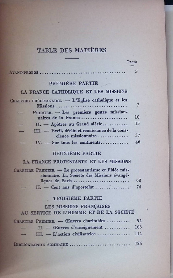 Histoire des missions françaises