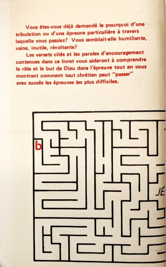 L'épreuve du chrétien