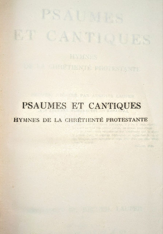 Psaumes et cantiques (1926)
