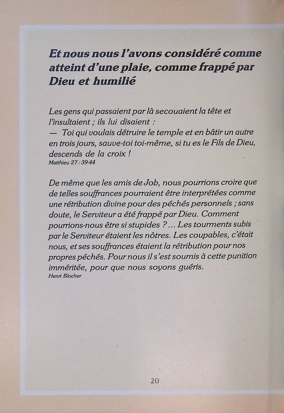 Il a porté nos souffrances