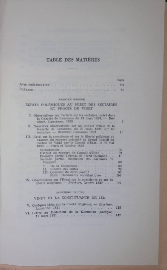 Questions écclésiastiques [Tome I]